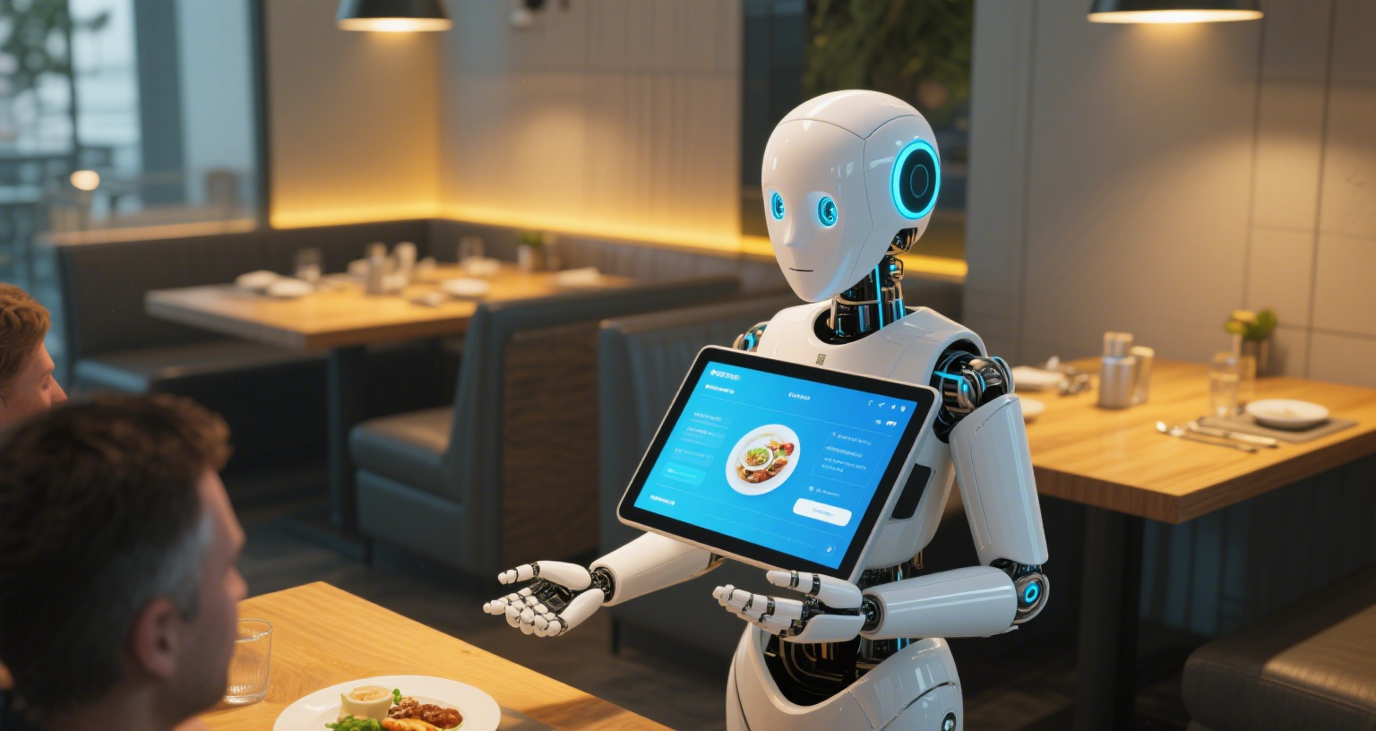 工業(yè)一體機在商用服務機器人設備中的應用