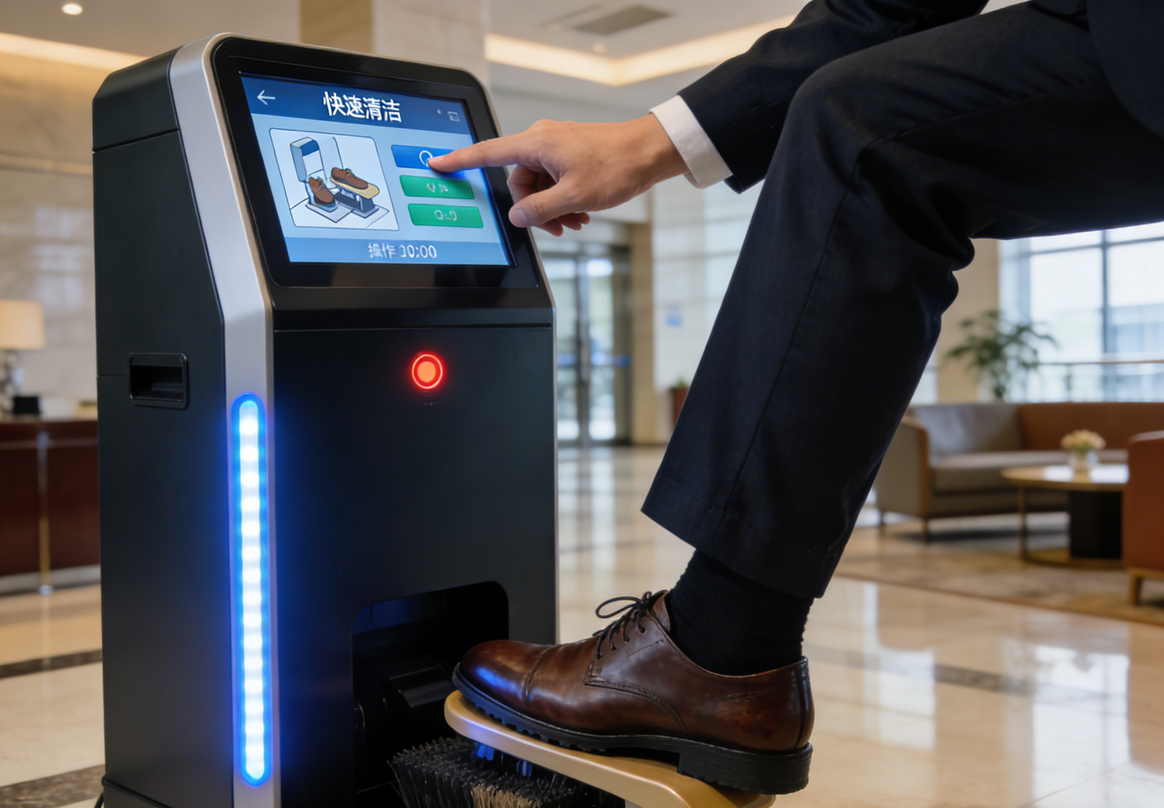 工控一體機在智能擦鞋機中的應用